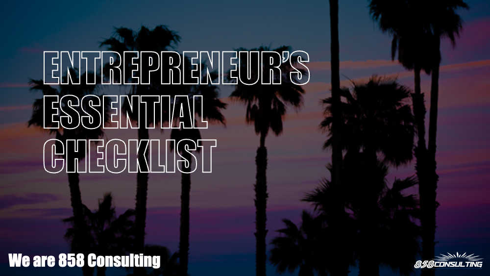 Entrepreneur's Essential Checklist